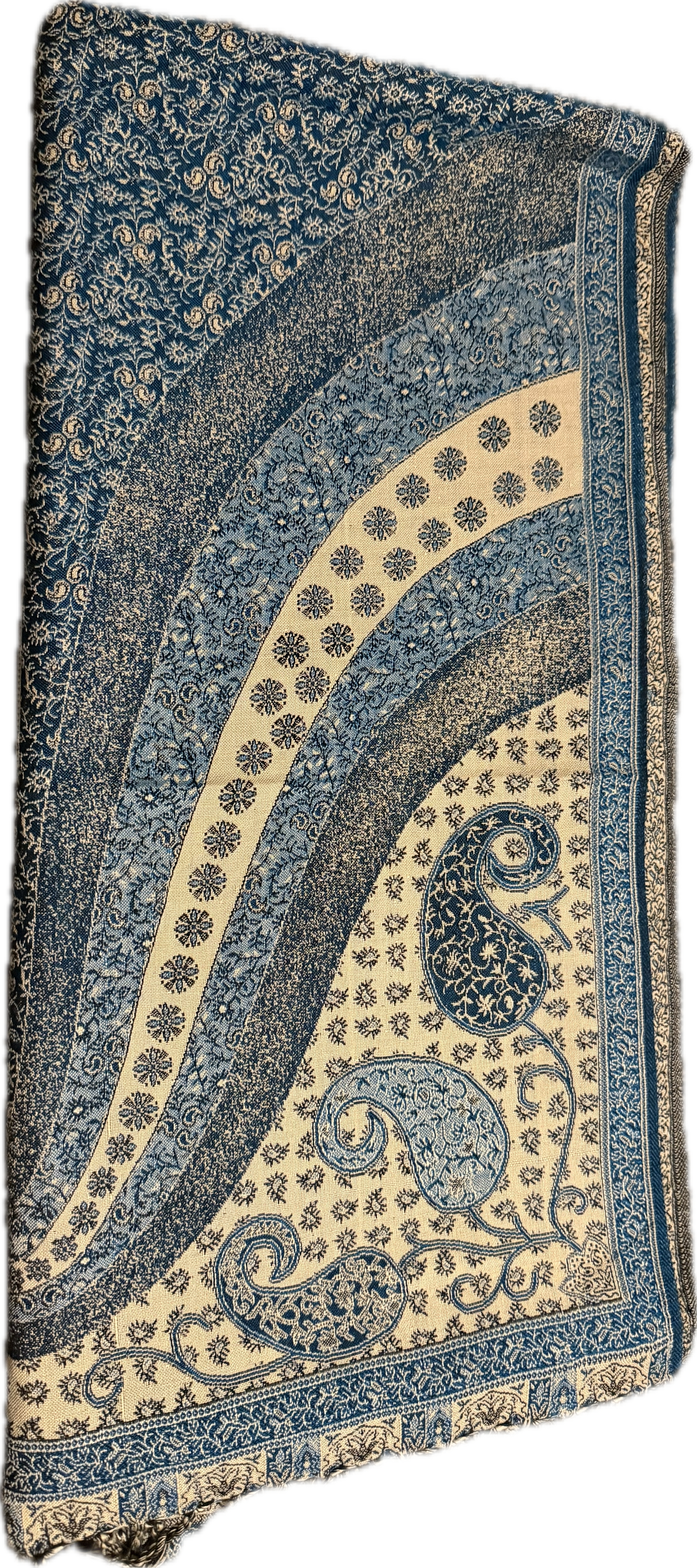Kashmiri Whool shawl blue