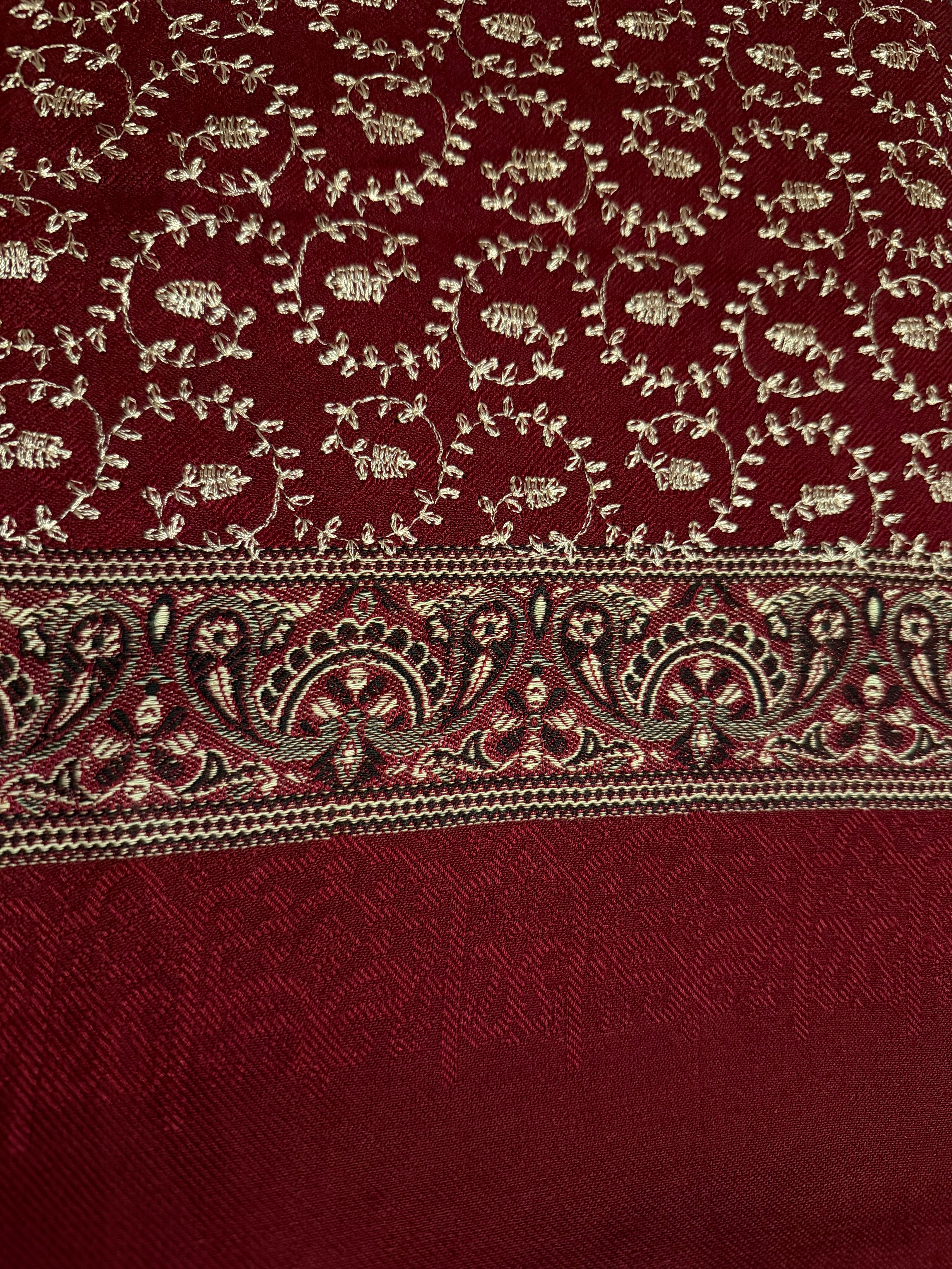Pashmina Embroided whool shawl