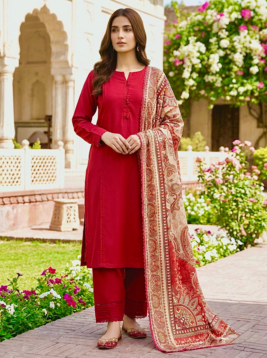 Adan libas Dhanak 3 piece Co ord