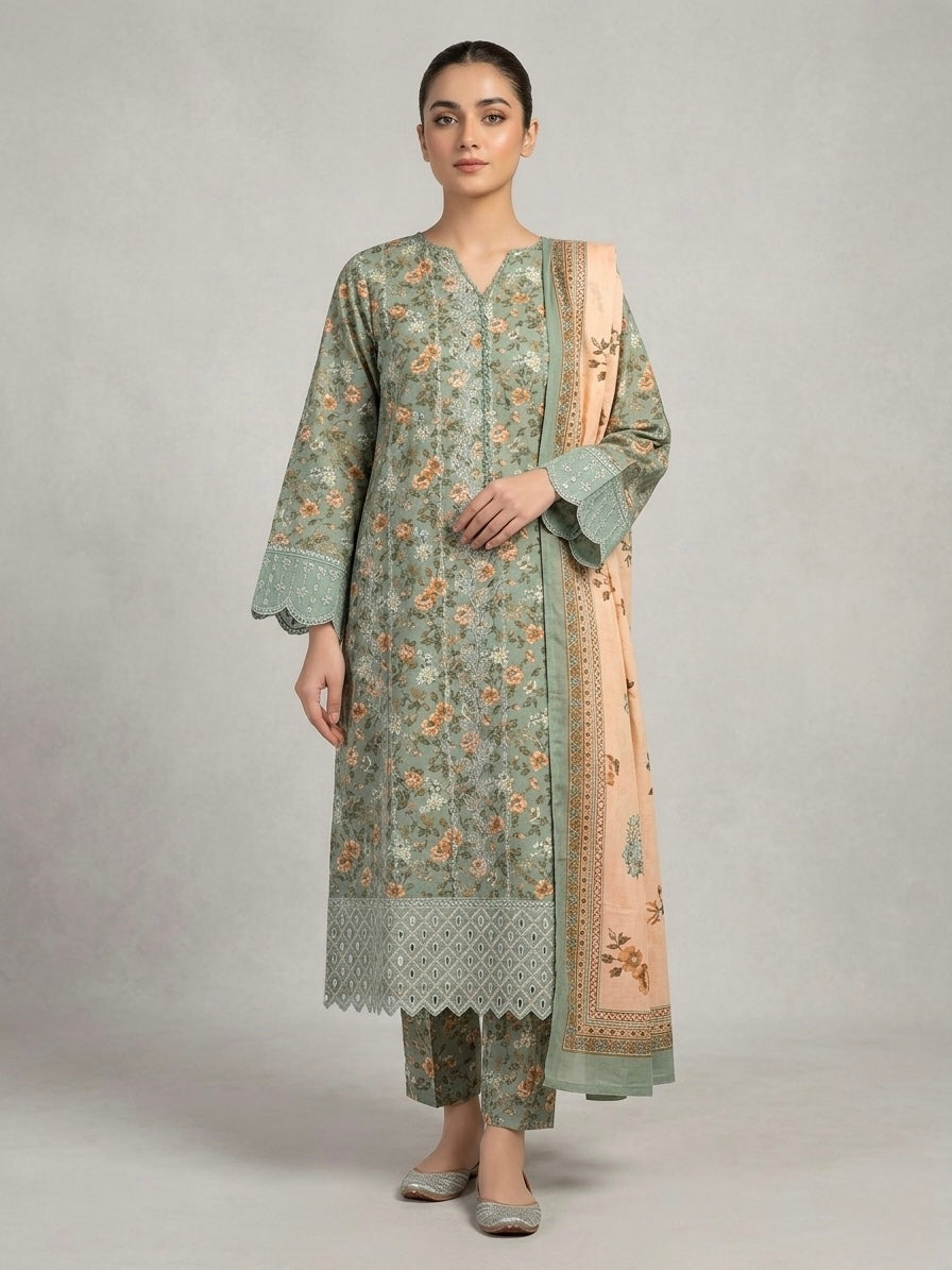 Luxury bin saeed Khadder Three piece