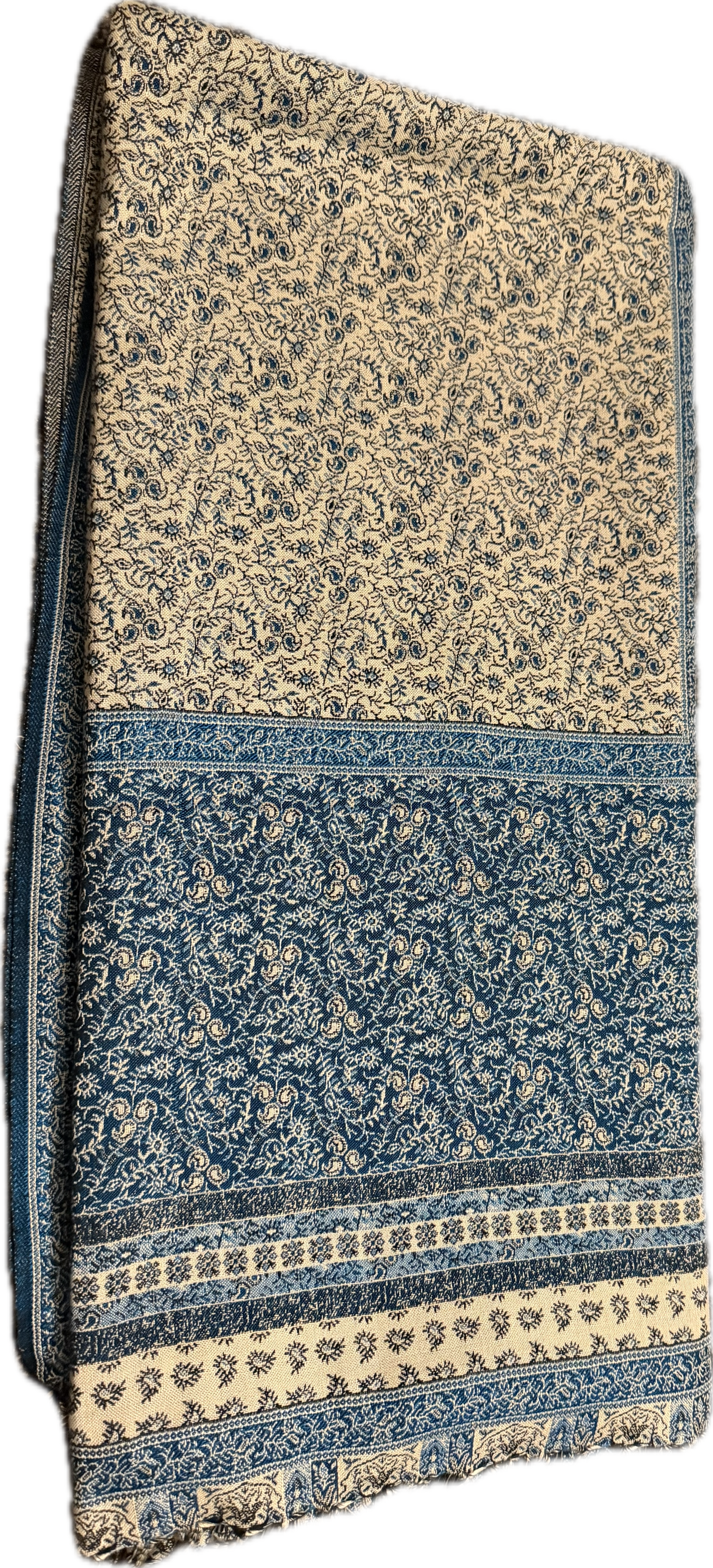 Kashmiri Whool shawl blue